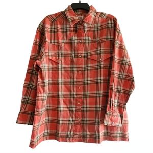 Levi's Oversized  Women's Relaxed Western Plaid Shirt